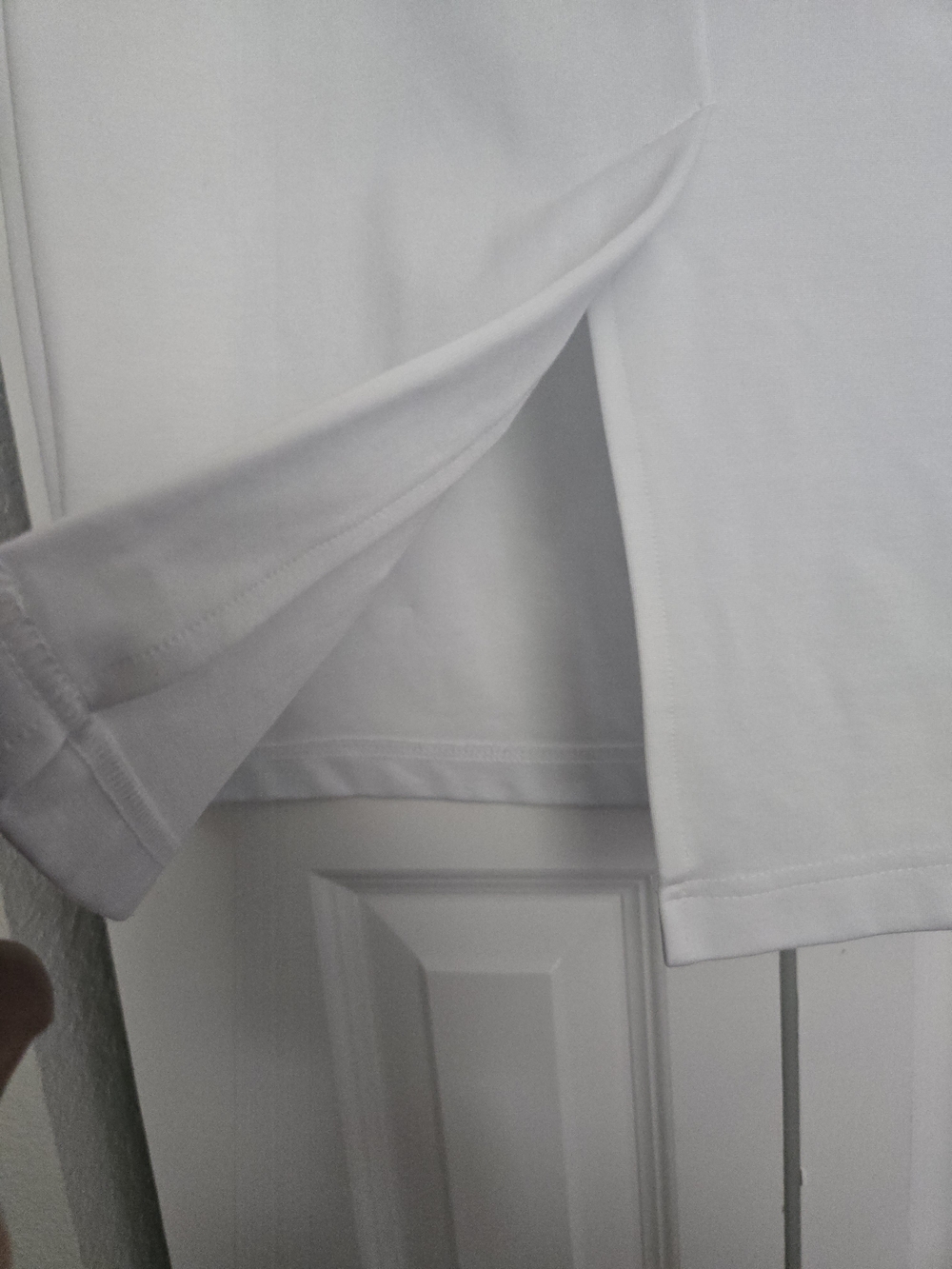 Women's White Two-Button Ponte Jacket - Picture 4 of 10